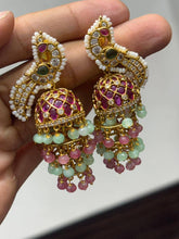 Peacock Jhumki In Nakshi - NE00431